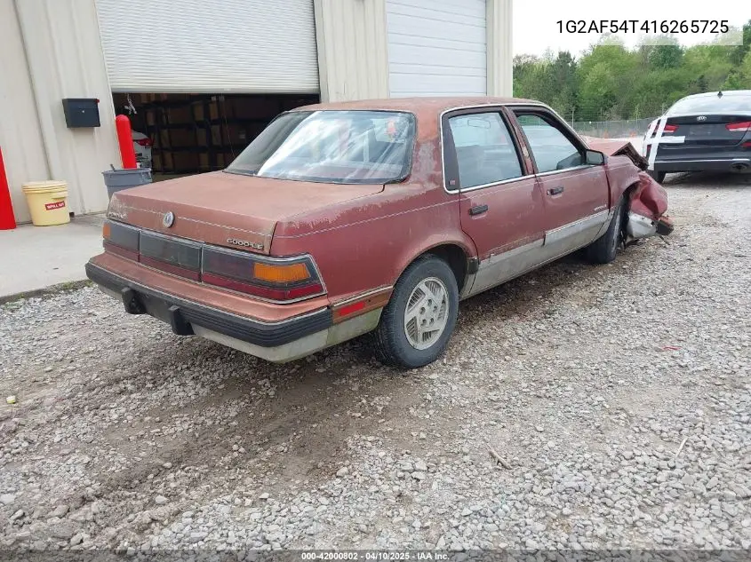 1990 Pontiac 6000 VIN: 1G2AF54T416265725 Lot: 42000802