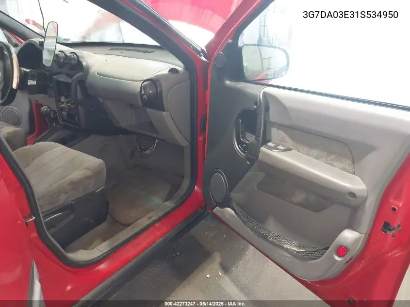 2001 Pontiac Aztek VIN: 3G7DA03E31S534950 Lot: 42273247