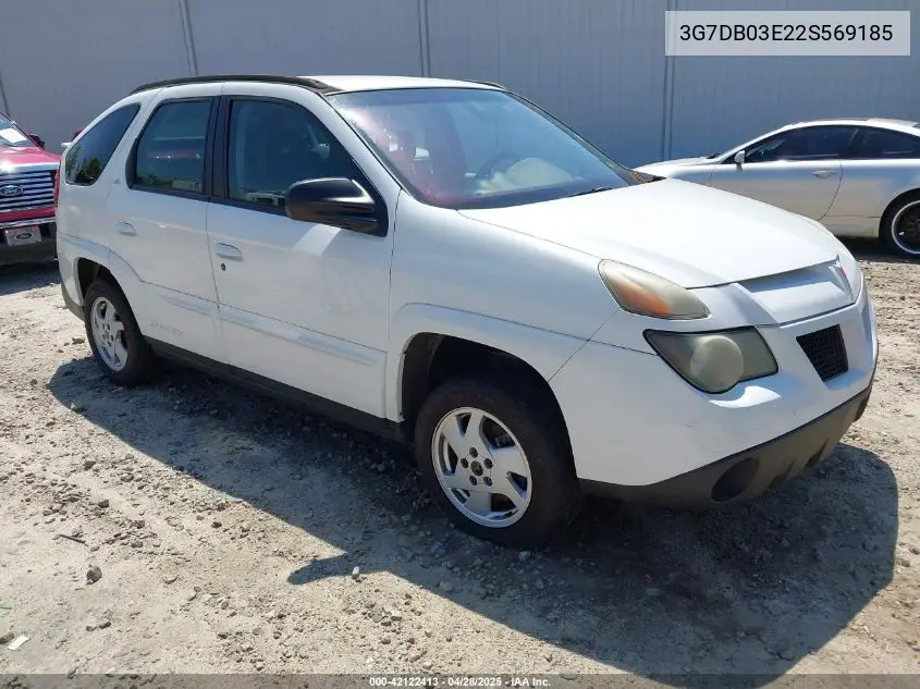 2002 Pontiac Aztek VIN: 3G7DB03E22S569185 Lot: 42122413