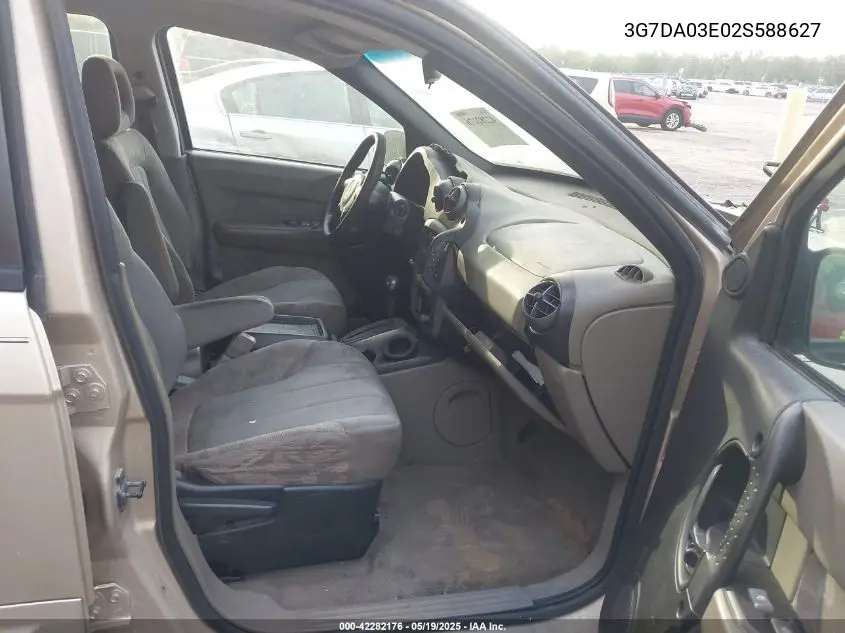 2002 Pontiac Aztek VIN: 3G7DA03E02S588627 Lot: 42282176