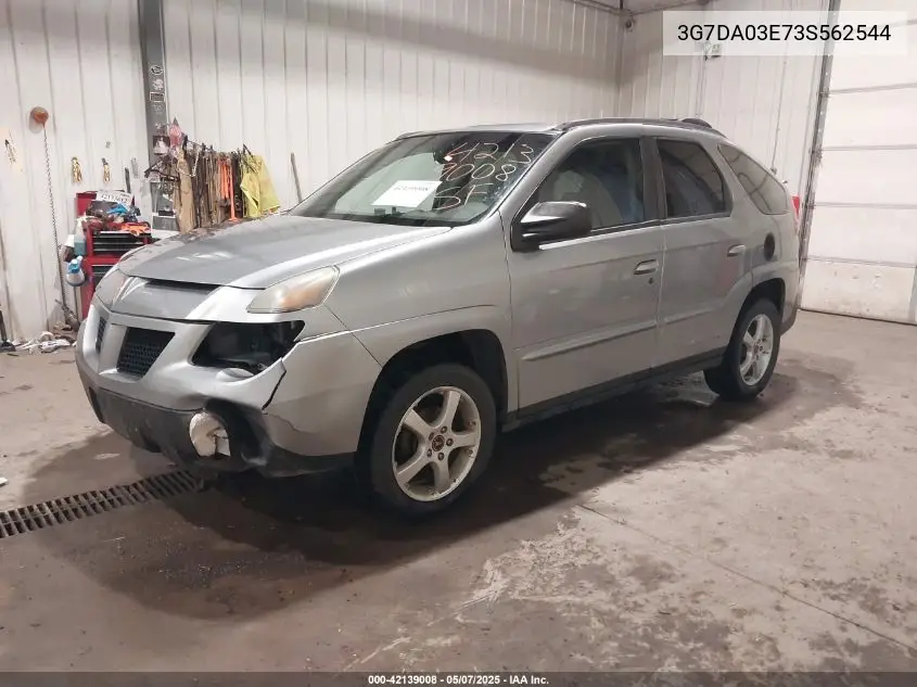 2003 Pontiac Aztek VIN: 3G7DA03E73S562544 Lot: 42139008