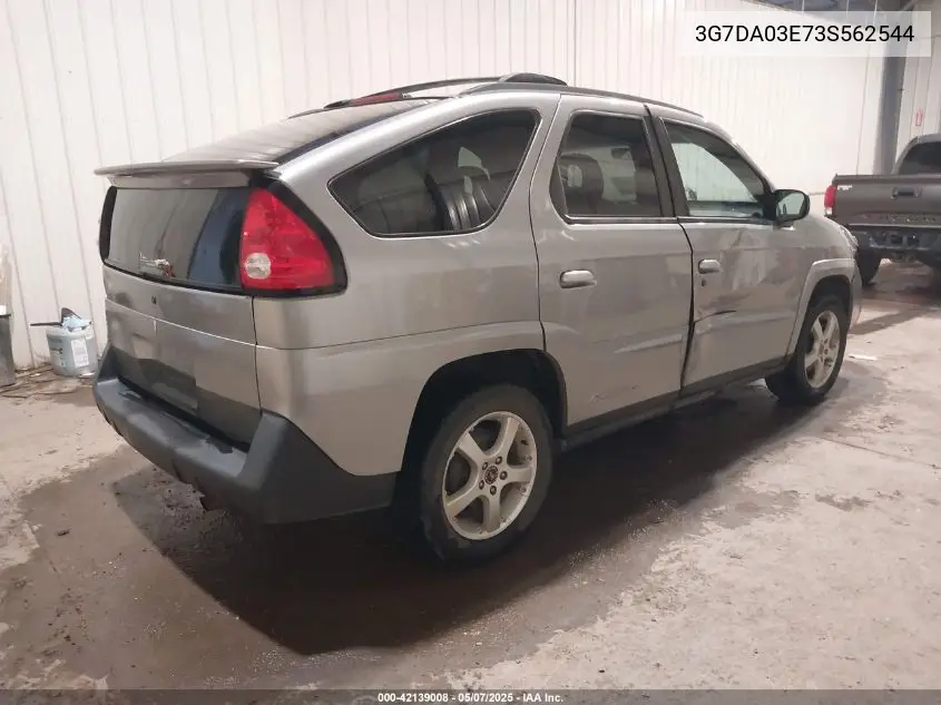 2003 Pontiac Aztek VIN: 3G7DA03E73S562544 Lot: 42139008