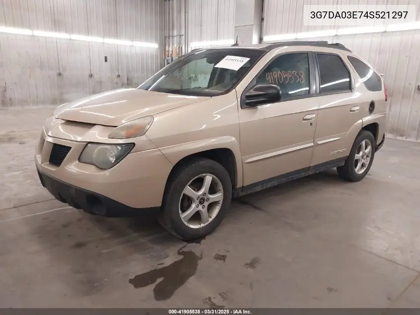 2004 Pontiac Aztek VIN: 3G7DA03E74S521297 Lot: 41905538