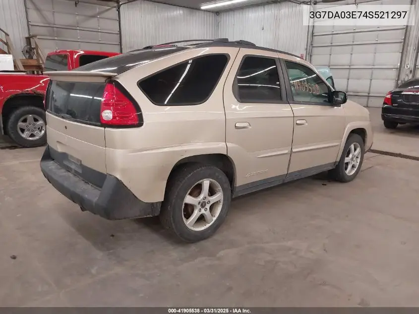 2004 Pontiac Aztek VIN: 3G7DA03E74S521297 Lot: 41905538