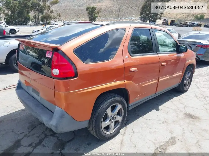 2004 Pontiac Aztek VIN: 3G7DA03E04S530052 Lot: 42257786