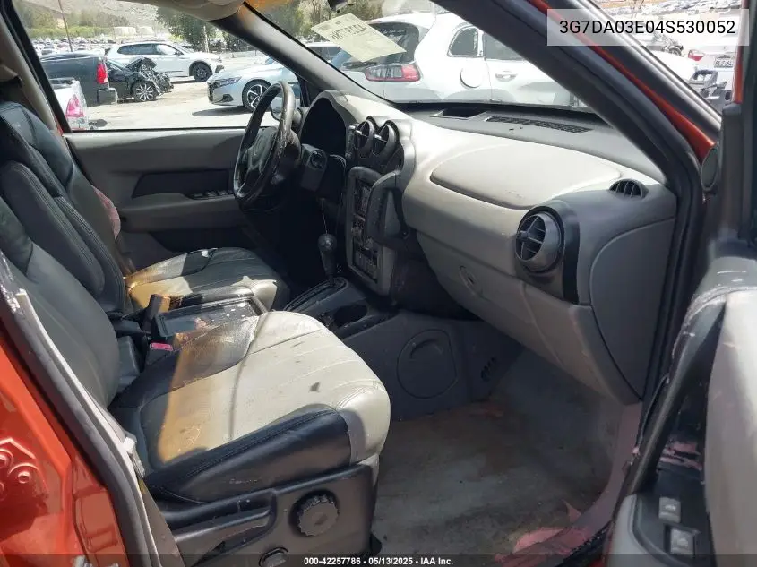 2004 Pontiac Aztek VIN: 3G7DA03E04S530052 Lot: 42257786