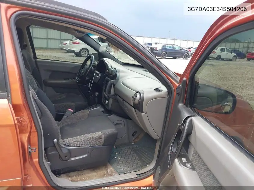 2004 Pontiac Aztek VIN: 3G7DA03E34S504206 Lot: 42493022