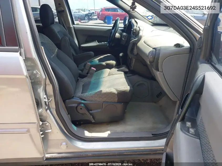 2004 Pontiac Aztek VIN: 3G7DA03E24S521692 Lot: 42766476