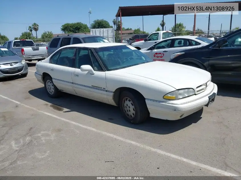 1992 Pontiac Bonneville Se VIN: 1G2HX53L4N1308926 Lot: 42337699