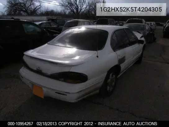 1996 Pontiac Bonneville Se VIN: 1G2HX52K5T4204305 Lot: 10954267