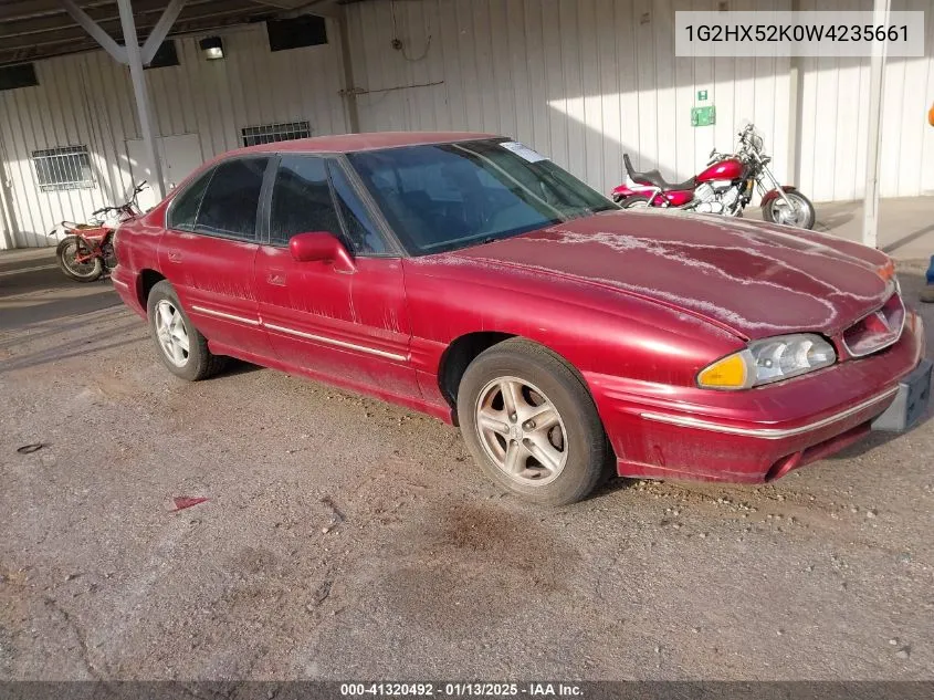 1998 Pontiac Bonneville Se VIN: 1G2HX52K0W4235661 Lot: 41320492
