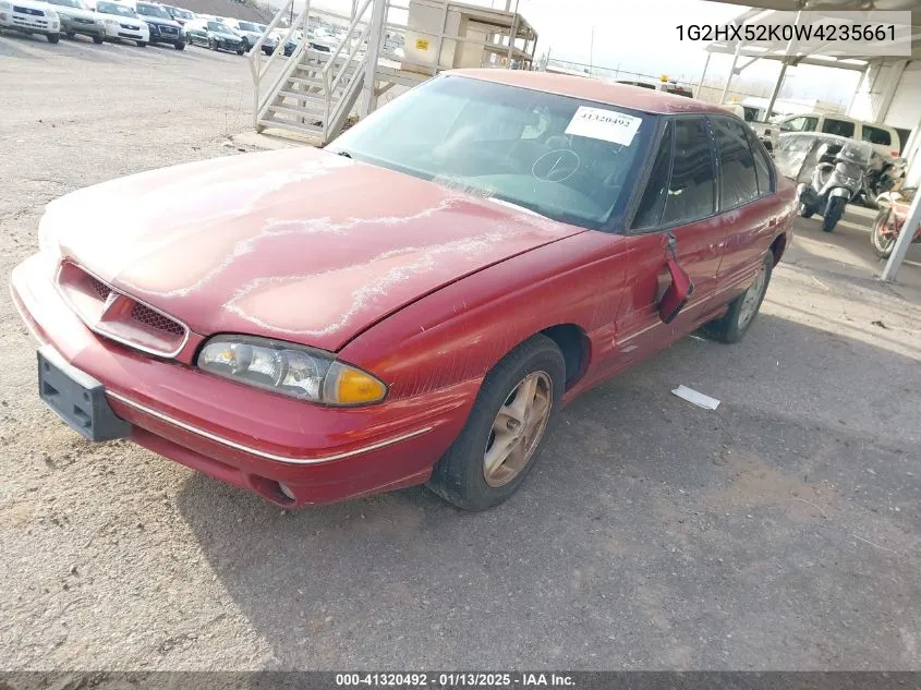 1998 Pontiac Bonneville Se VIN: 1G2HX52K0W4235661 Lot: 41320492
