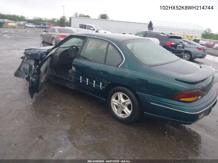 1998 Pontiac Bonneville Se VIN: 1G2HX52K8WH214744 Lot: 41954649