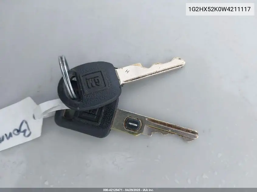 1998 Pontiac Bonneville Se VIN: 1G2HX52K0W4211117 Lot: 42125471