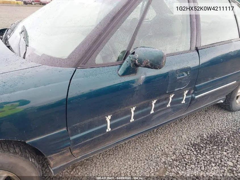 1998 Pontiac Bonneville Se VIN: 1G2HX52K0W4211117 Lot: 42125471