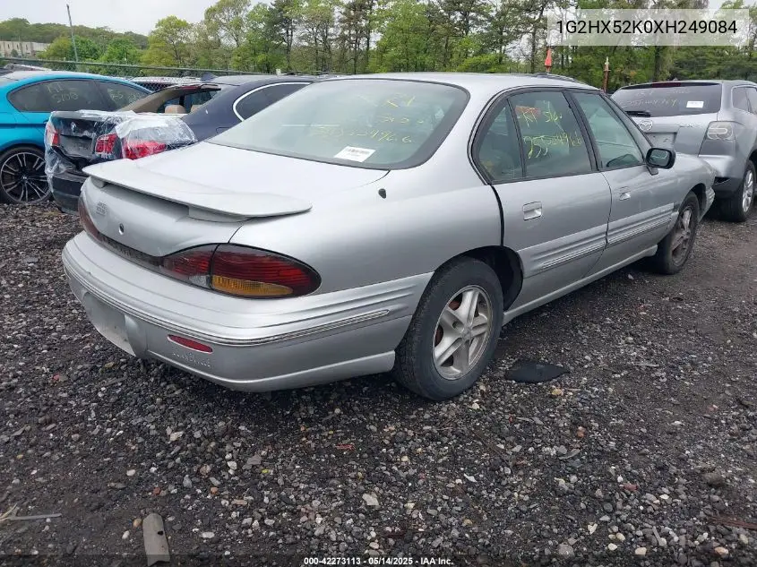 1999 Pontiac Bonneville Se VIN: 1G2HX52K0XH249084 Lot: 42273113