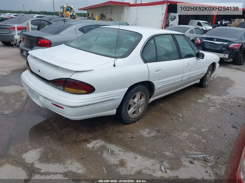 1999 Pontiac Bonneville Se VIN: 1G2HX52K0XH254138 Lot: 42618825