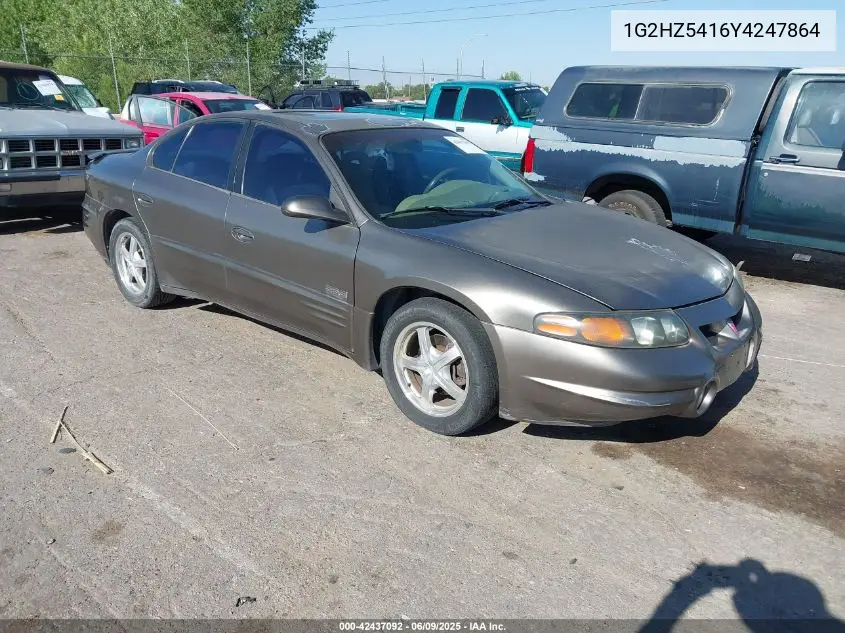 2000 Pontiac Bonneville Ssei VIN: 1G2HZ5416Y4247864 Lot: 42437092