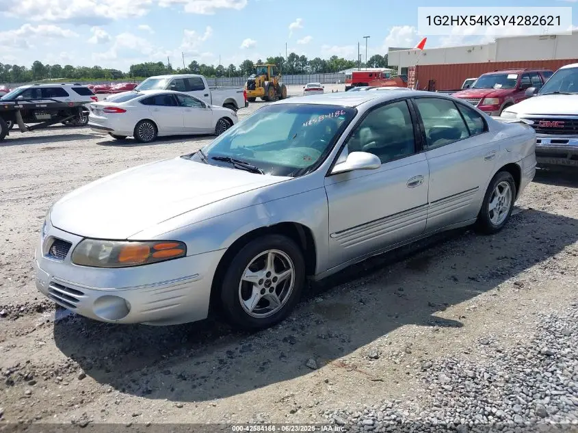 2000 Pontiac Bonneville Se VIN: 1G2HX54K3Y4282621 Lot: 42584186