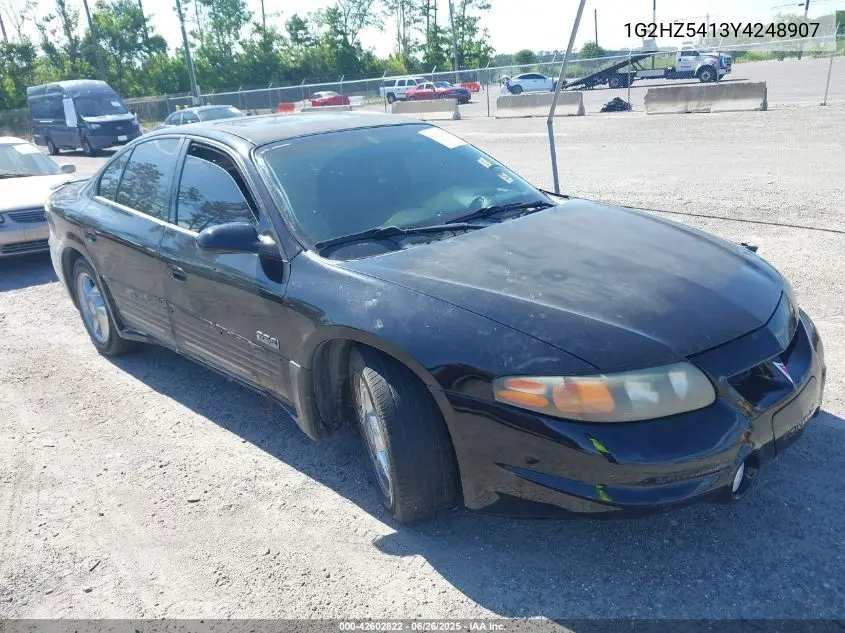 2000 Pontiac Bonneville Ssei VIN: 1G2HZ5413Y4248907 Lot: 42602822