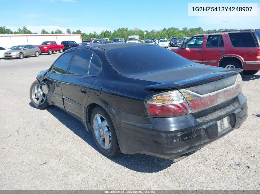 2000 Pontiac Bonneville Ssei VIN: 1G2HZ5413Y4248907 Lot: 42602822