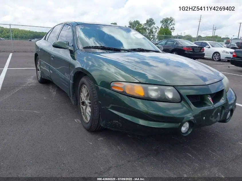 2000 Pontiac Bonneville Ssei VIN: 1G2HZ5411Y4269402 Lot: 42688329
