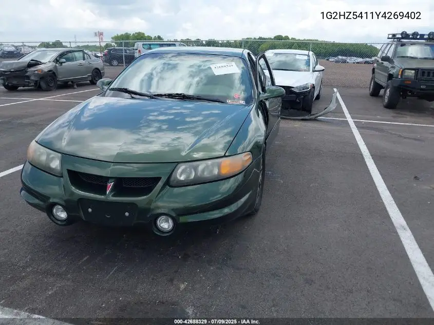 2000 Pontiac Bonneville Ssei VIN: 1G2HZ5411Y4269402 Lot: 42688329