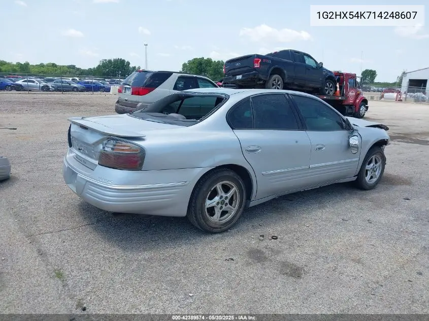 2001 Pontiac Bonneville Se VIN: 1G2HX54K714248607 Lot: 42389574