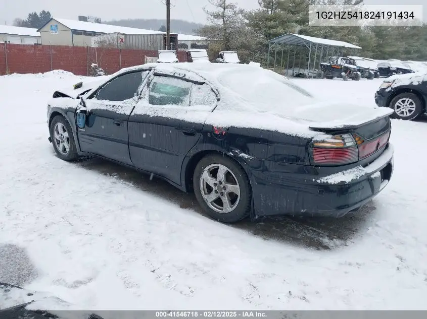 2002 Pontiac Bonneville Ssei VIN: 1G2HZ541824191434 Lot: 41546718