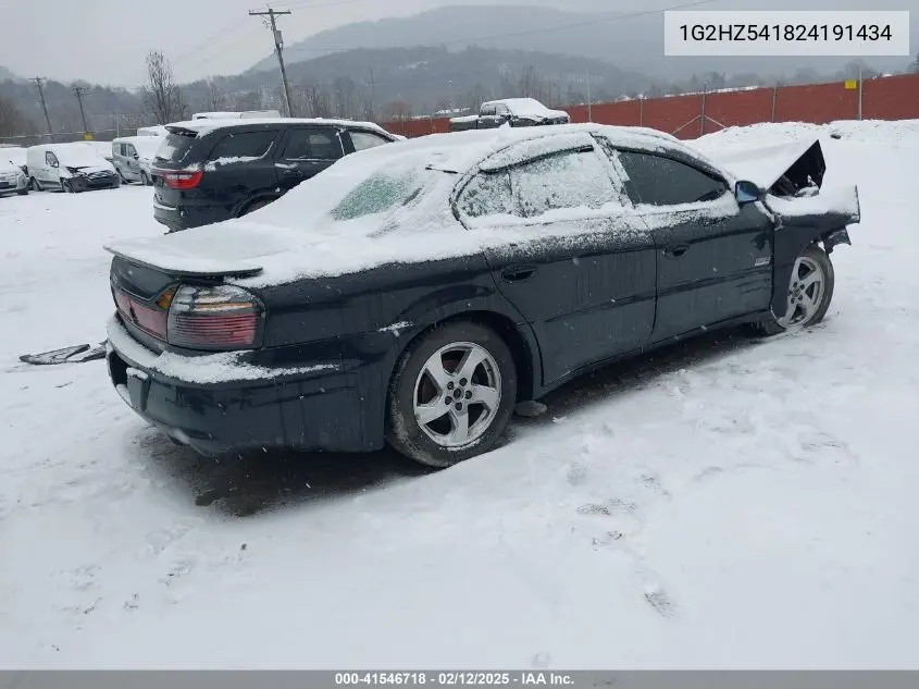 2002 Pontiac Bonneville Ssei VIN: 1G2HZ541824191434 Lot: 41546718