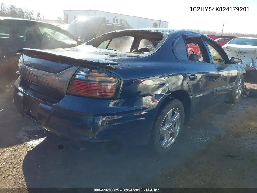 2002 Pontiac Bonneville Sle VIN: 1G2HY54K824179201 Lot: 41628025