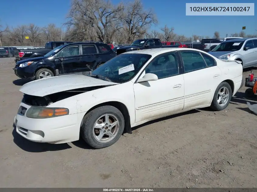 2002 Pontiac Bonneville Se VIN: 1G2HX54K724100247 Lot: 41952374