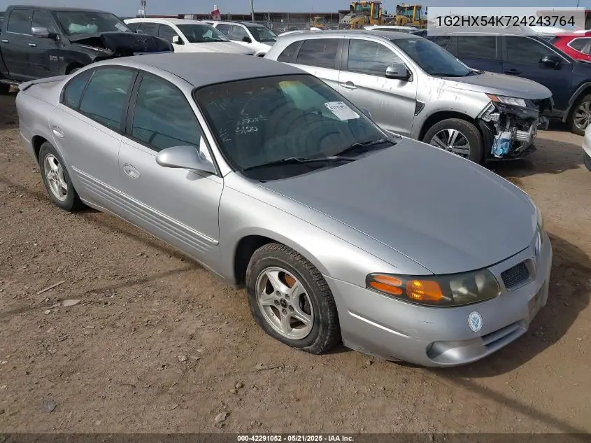 2002 Pontiac Bonneville Se VIN: 1G2HX54K724243764 Lot: 42291052
