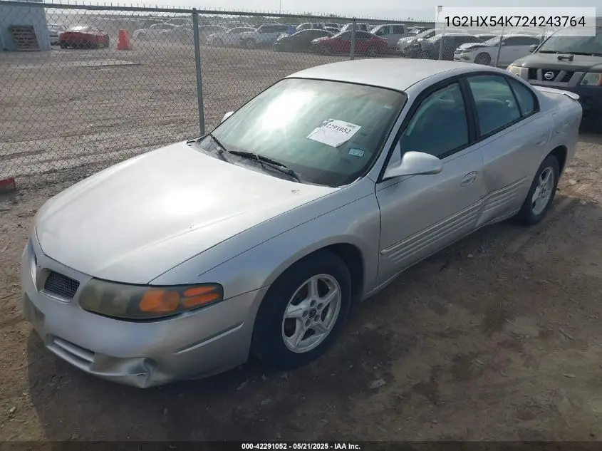 2002 Pontiac Bonneville Se VIN: 1G2HX54K724243764 Lot: 42291052