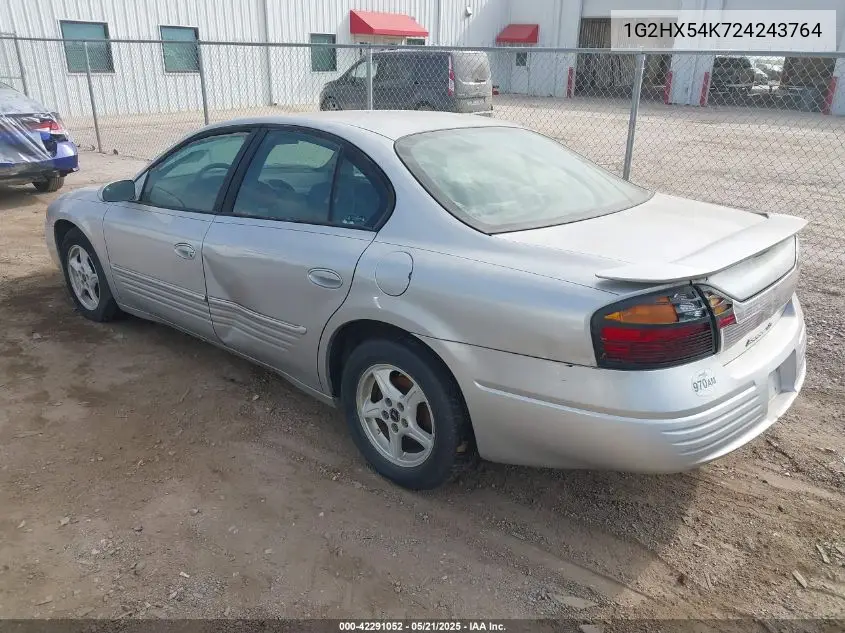 2002 Pontiac Bonneville Se VIN: 1G2HX54K724243764 Lot: 42291052