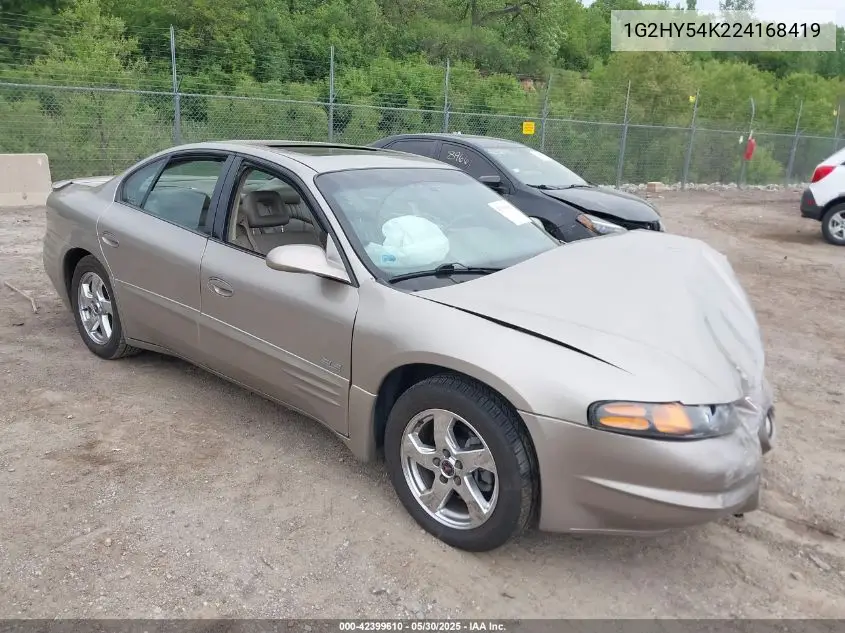 2002 Pontiac Bonneville Sle VIN: 1G2HY54K224168419 Lot: 42399610