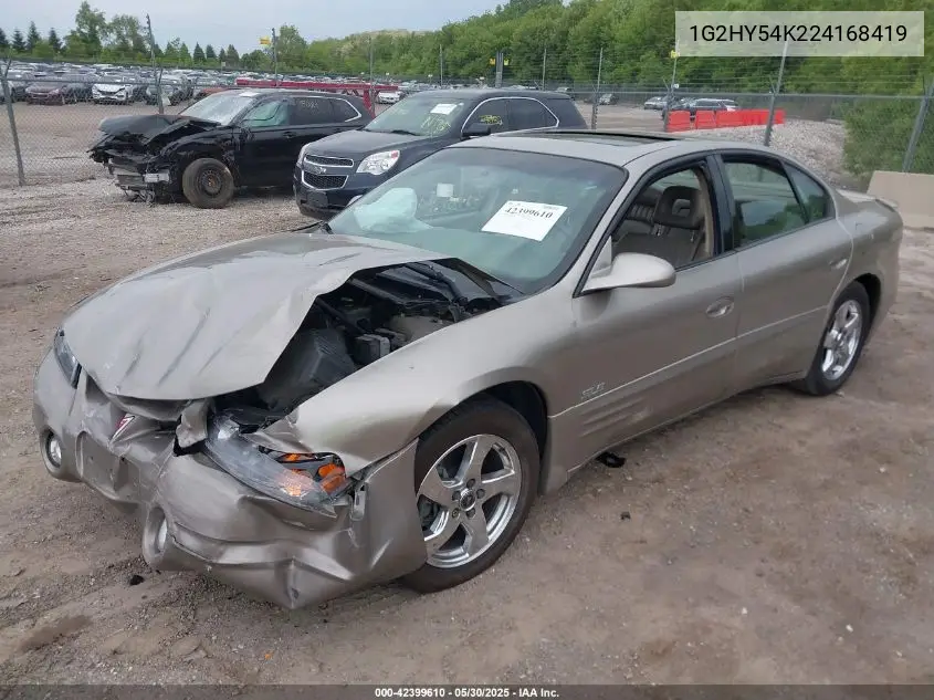 2002 Pontiac Bonneville Sle VIN: 1G2HY54K224168419 Lot: 42399610