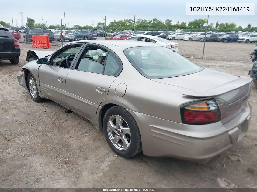 2002 Pontiac Bonneville Sle VIN: 1G2HY54K224168419 Lot: 42399610