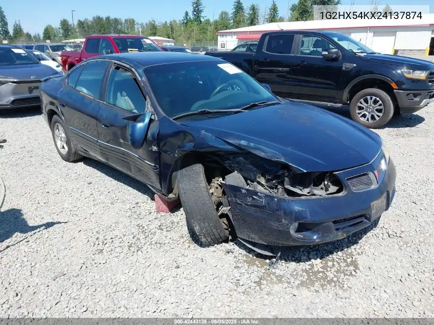 2002 Pontiac Bonneville Se VIN: 1G2HX54KX24137874 Lot: 42443136