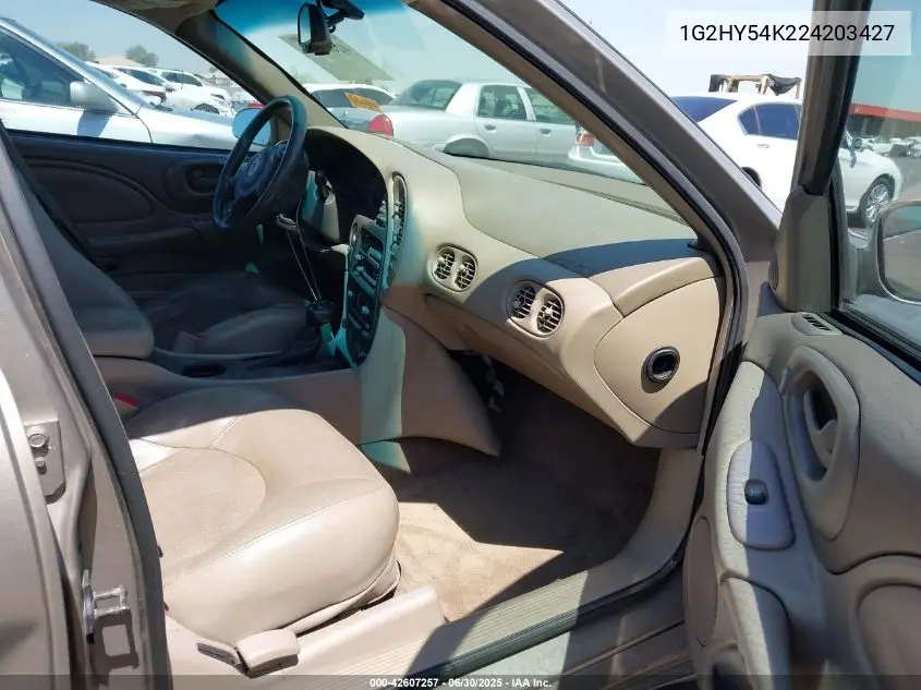 2002 Pontiac Bonneville Sle VIN: 1G2HY54K224203427 Lot: 42607257