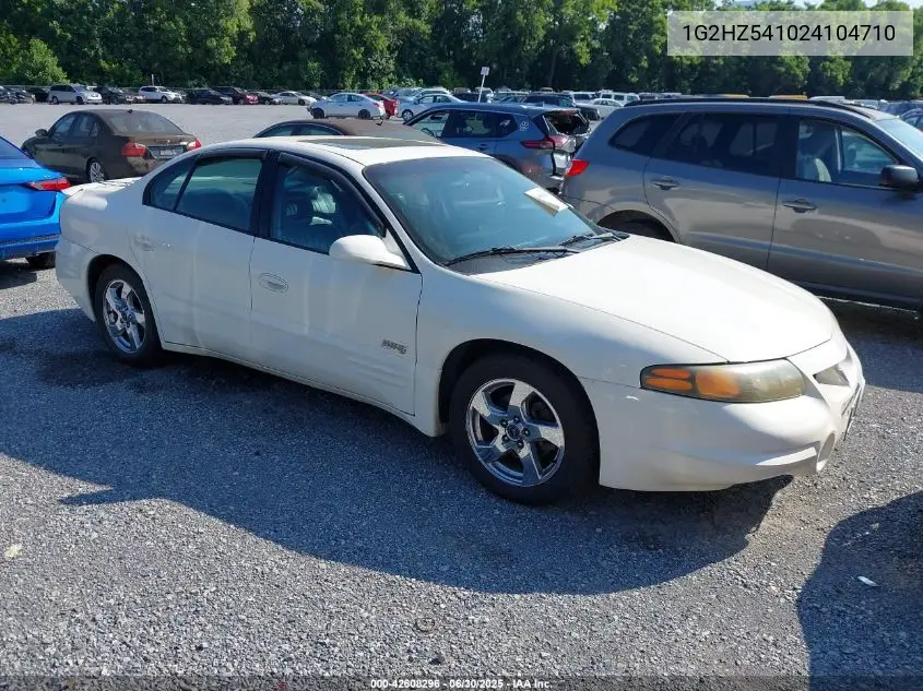 2002 Pontiac Bonneville Ssei VIN: 1G2HZ541024104710 Lot: 42608296