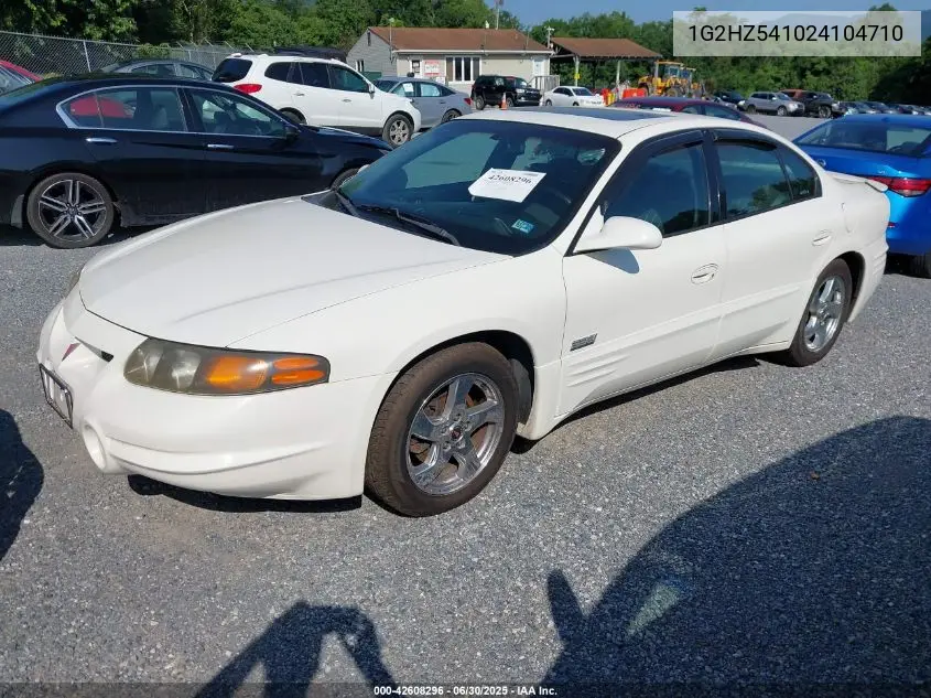 2002 Pontiac Bonneville Ssei VIN: 1G2HZ541024104710 Lot: 42608296