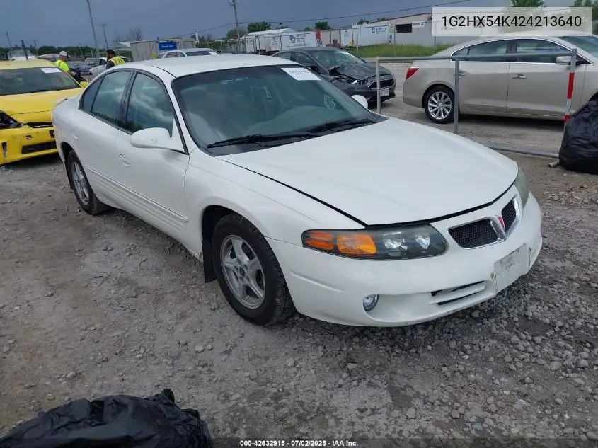 2002 Pontiac Bonneville Se VIN: 1G2HX54K424213640 Lot: 42632915
