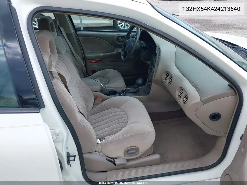 2002 Pontiac Bonneville Se VIN: 1G2HX54K424213640 Lot: 42632915