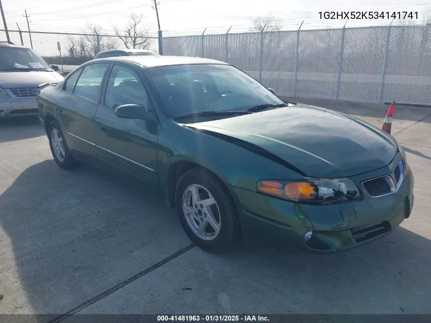 2003 Pontiac Bonneville Se VIN: 1G2HX52K534141741 Lot: 41481963