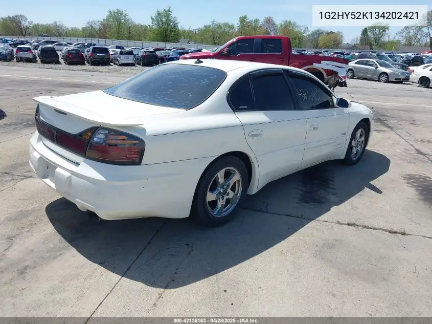 2003 Pontiac Bonneville Sle VIN: 1G2HY52K134202421 Lot: 42136163