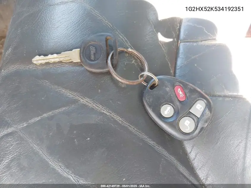2003 Pontiac Bonneville Se VIN: 1G2HX52K534192351 Lot: 42149729