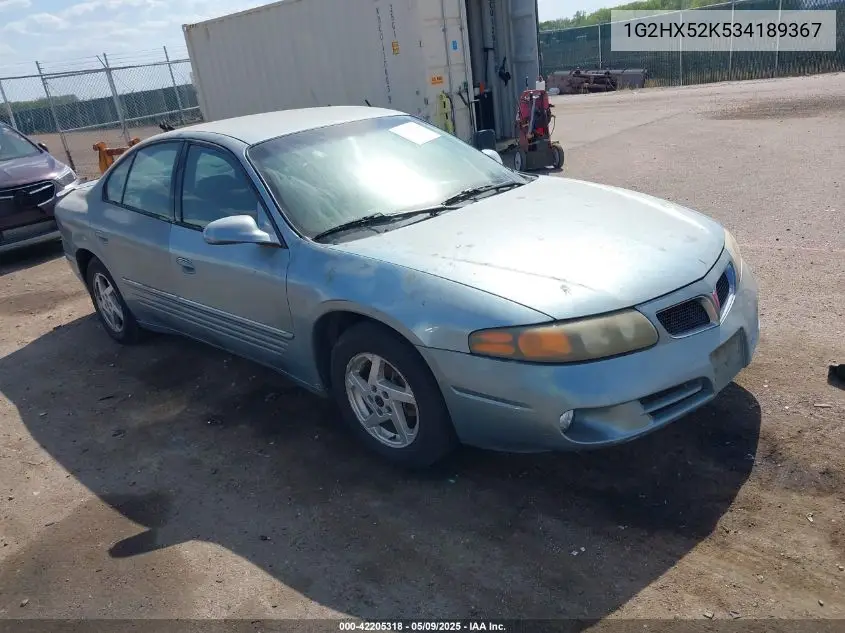 2003 Pontiac Bonneville Se VIN: 1G2HX52K534189367 Lot: 42205318