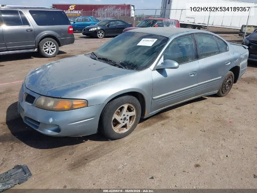 2003 Pontiac Bonneville Se VIN: 1G2HX52K534189367 Lot: 42205318