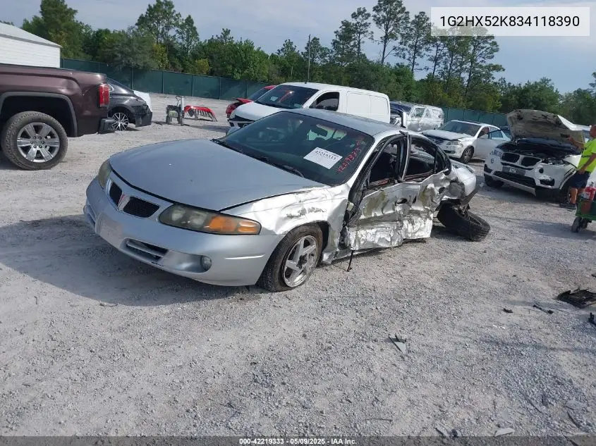 2003 Pontiac Bonneville Se VIN: 1G2HX52K834118390 Lot: 42219333